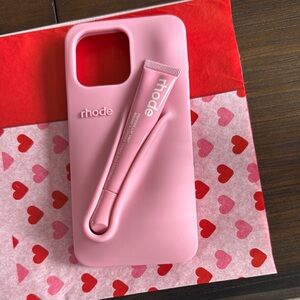 Rhode Pink Phone Case with Lip Balm Holder - Limited Edition* iPhone 15 Pro Max
